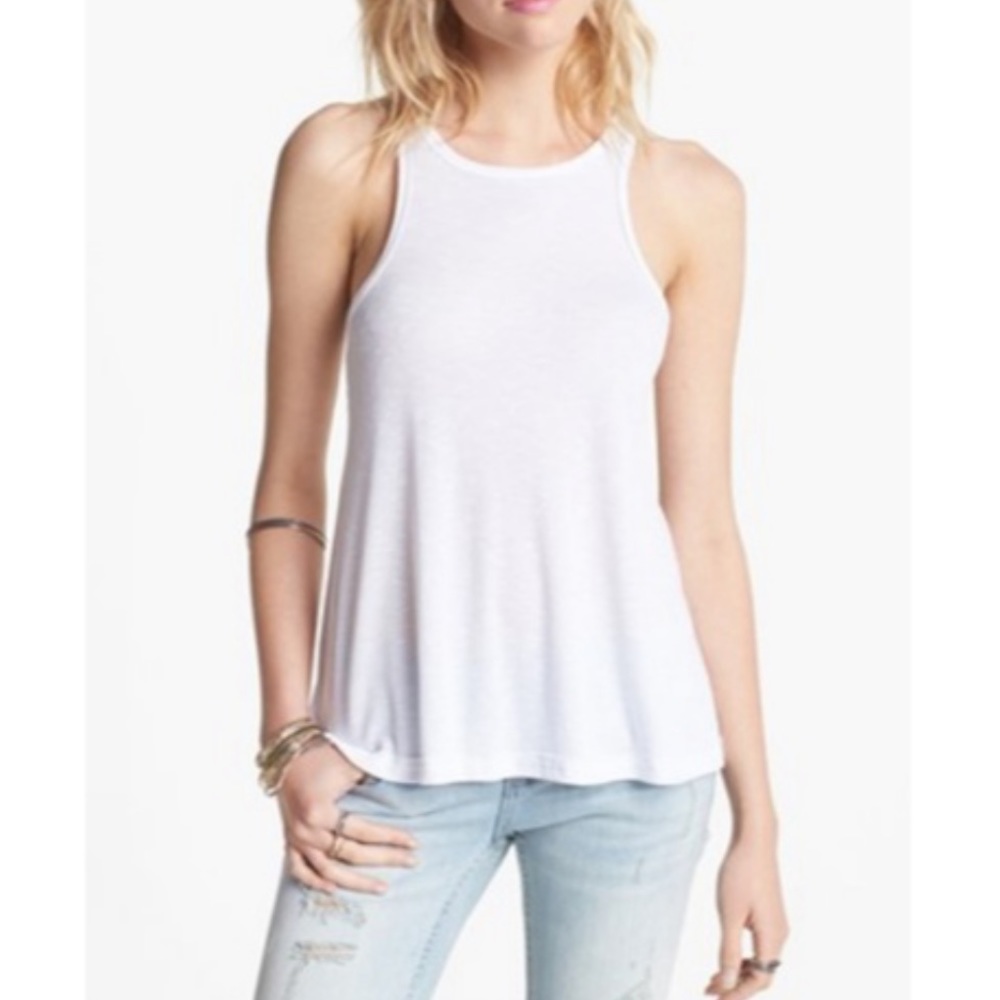Free People ribbed high neck tank